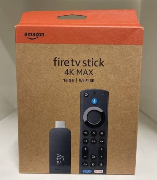 Amazon - Fire TV Stick 2nd Gen 4K Max streaming device, Wi-Fi 6E, Ambient Experience, 16 GB, free & live TV - Black
