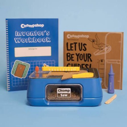 Tool Toys Chompshop Designer Bundle – Kid-Safe Chompsaw with Inventor’S Workbook – STEM