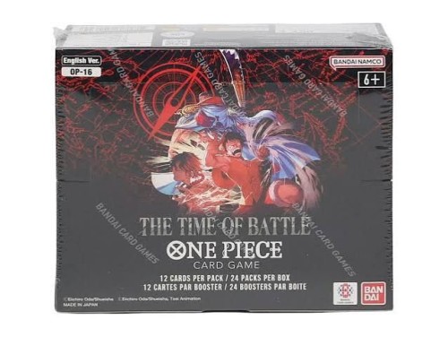 Retail Factory Sealed Original One Piece TCG OP-16 The Time Of Battle Booster Box Display