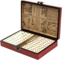 Board Game Traditional Games 160PCS American Mahjong Set 4-Layer Wood Grain Acrylic Tiles w/ Jokers