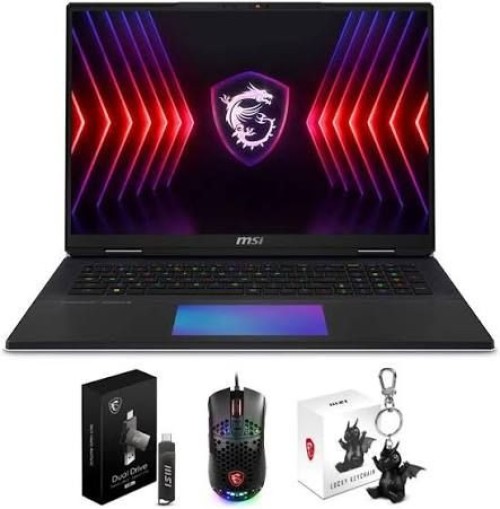 MSI Titan 18 HX Intel I9 12-Core 8K 240Hz RTX 5090 64GB 6TB SSD