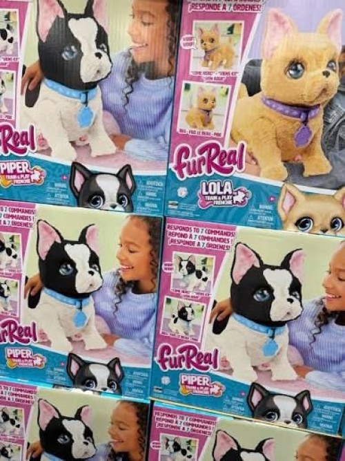 FurReal 2026 Lola Piper Train Play Frenchie Interactive Plush Dog 7 Commands Toys & Hobbies